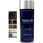 Top Secret Hair Thickening Fibers Medium Brown front view bottle