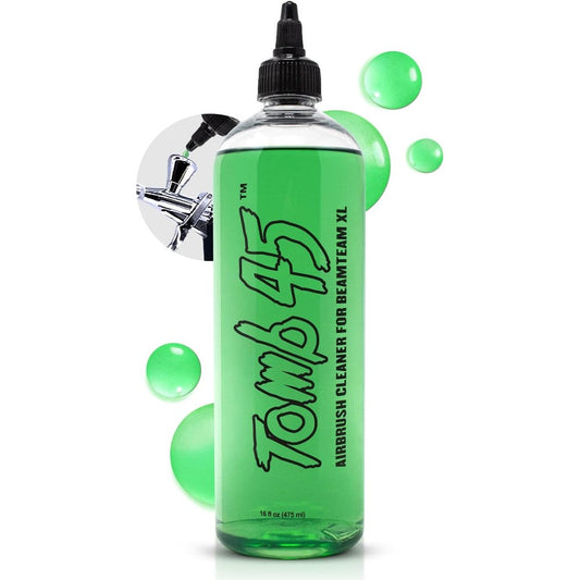 Tomb 45 Airbrush Cleaner front view bottle for professional barber tools