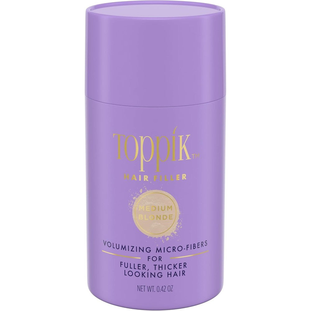 Toppik hair filler medium blonde front view bottle packaging