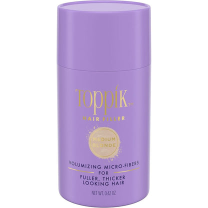 Toppik Hair Filler Medium Blonde 12 Grams front view bottle for thinning hair volume