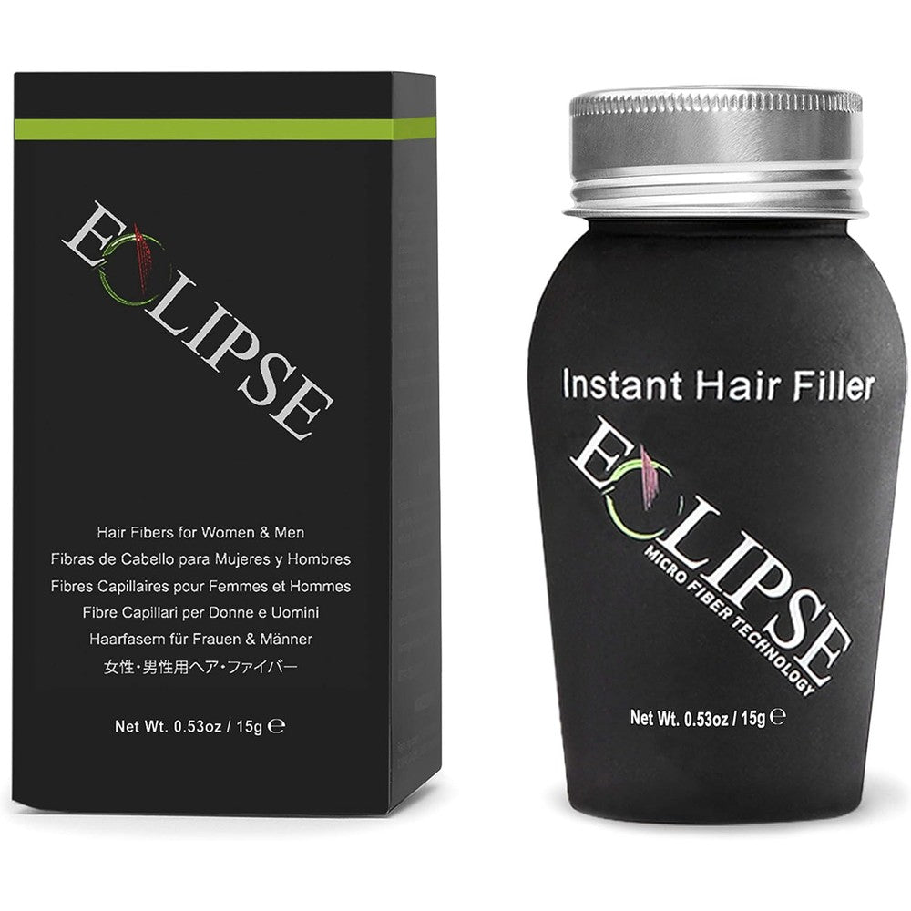 Eclipse Instant Hair Filler Dark Brown fifteen grams bottle front view