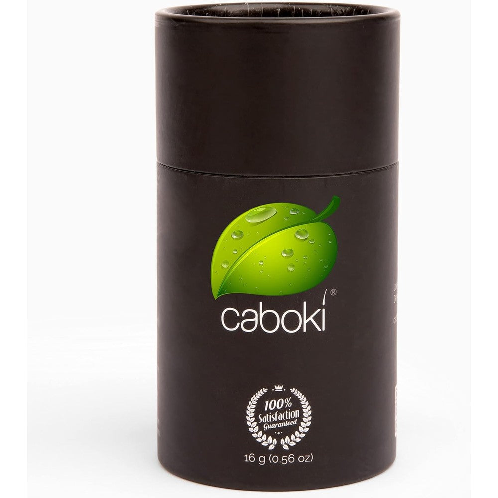 Caboki hair building fiber medium brown front view jar packaging