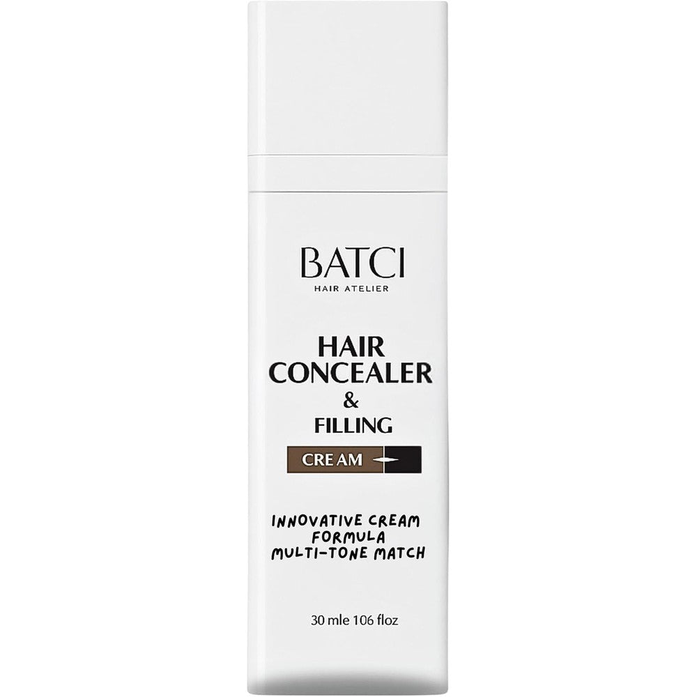Batci Hair Atelier concealer and filling cream bottle front view with clean branding