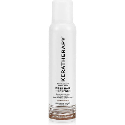 Keratherapy Keratin Infused Perfect Match Fiber Hair Thickener Spray front view for instant thinning coverage
