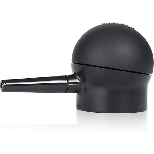 Forest of Dreams Hair Fiber Spray Applicator front view showing the premium black precision pump nozzle attachment.