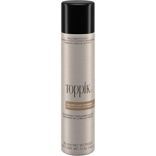 Toppik Colored Hair Thickener Light Brown 5.1 Ounce front view showing brand packaging