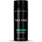 Thick Fiber hair building fibers black 25 grams front view bottle