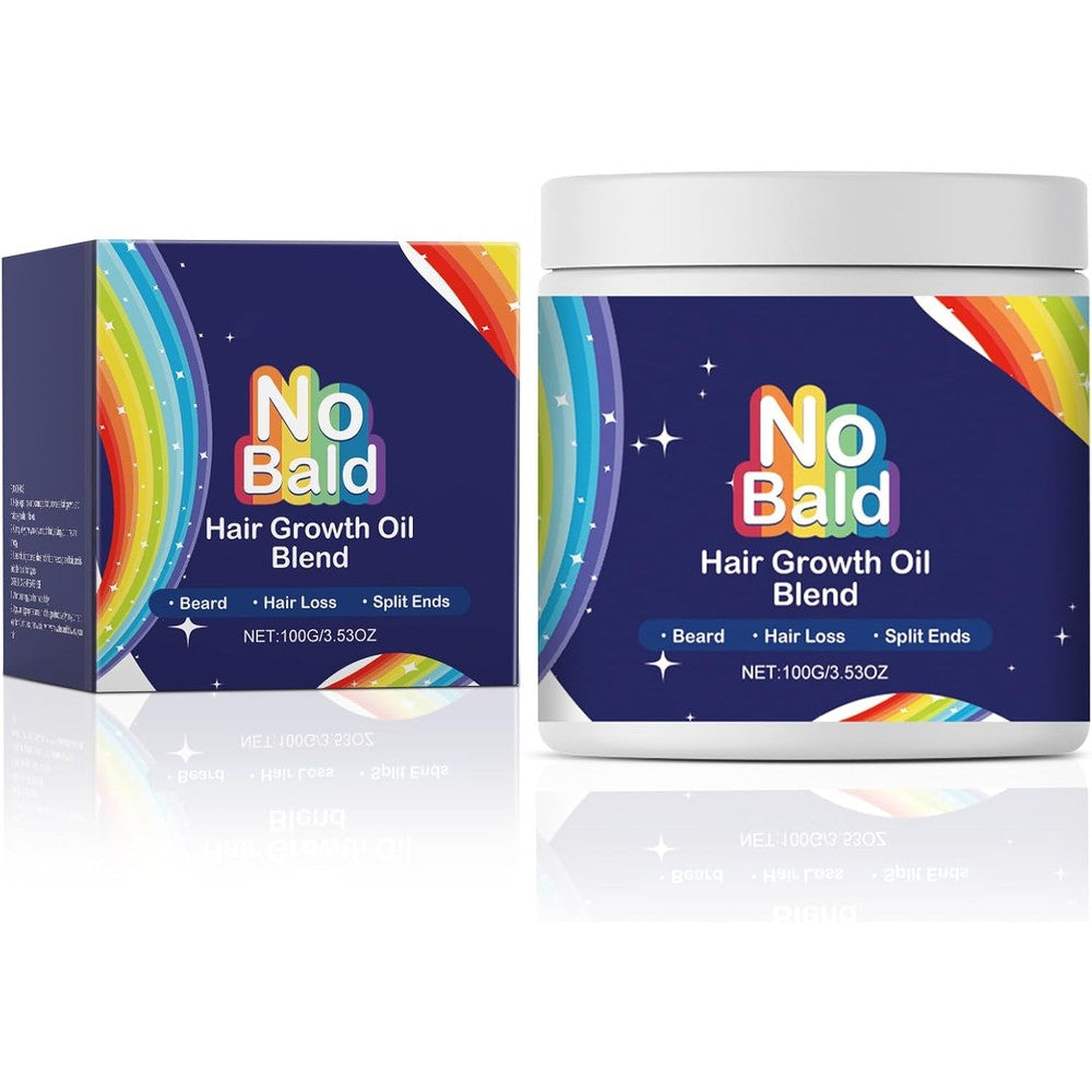 Teqnizo No Bald Hair Growth Oil Blend bottle front view