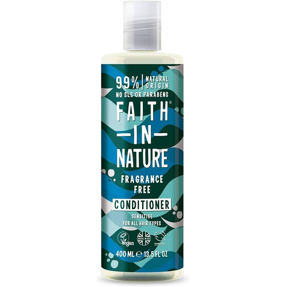 Faith In Nature fragrance free conditioner front view bottle