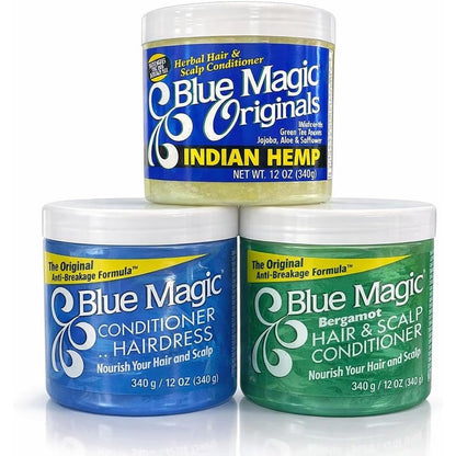 JSC Blue Magic 3 pack collection jars front view