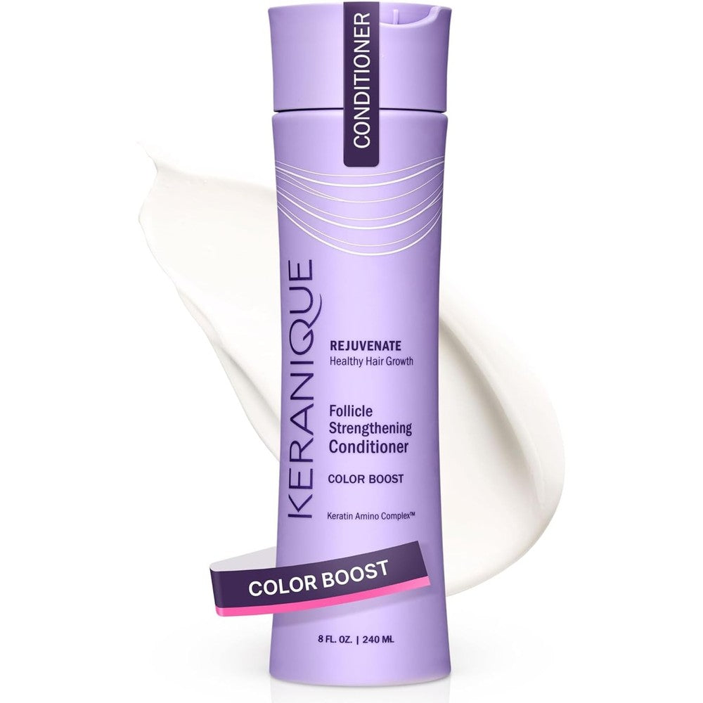 Keranique Color Boost Scalp Revitalizing Keratin Conditioner front view bottle