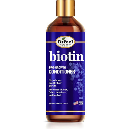 Difeel Pro-Growth Biotin Conditioner 12 ounce front view bottle