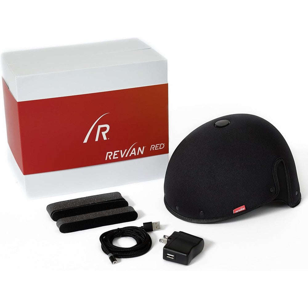 Revian Red Cap hair growth device front view wireless technology