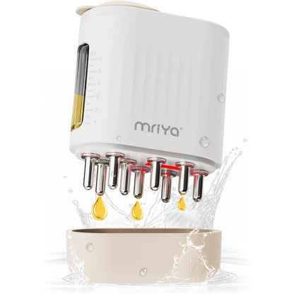 Mriya electric hair treatment applicator and massager brush front view