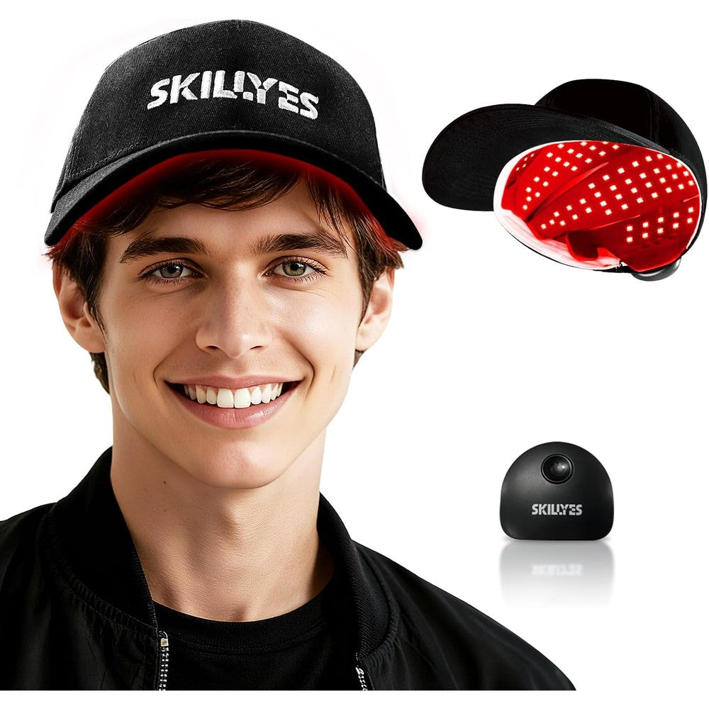 Skillyes red light therapy hair growth cap front view