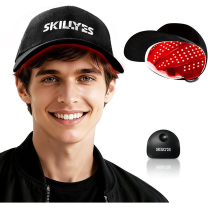 Skillyes red light therapy hat front view