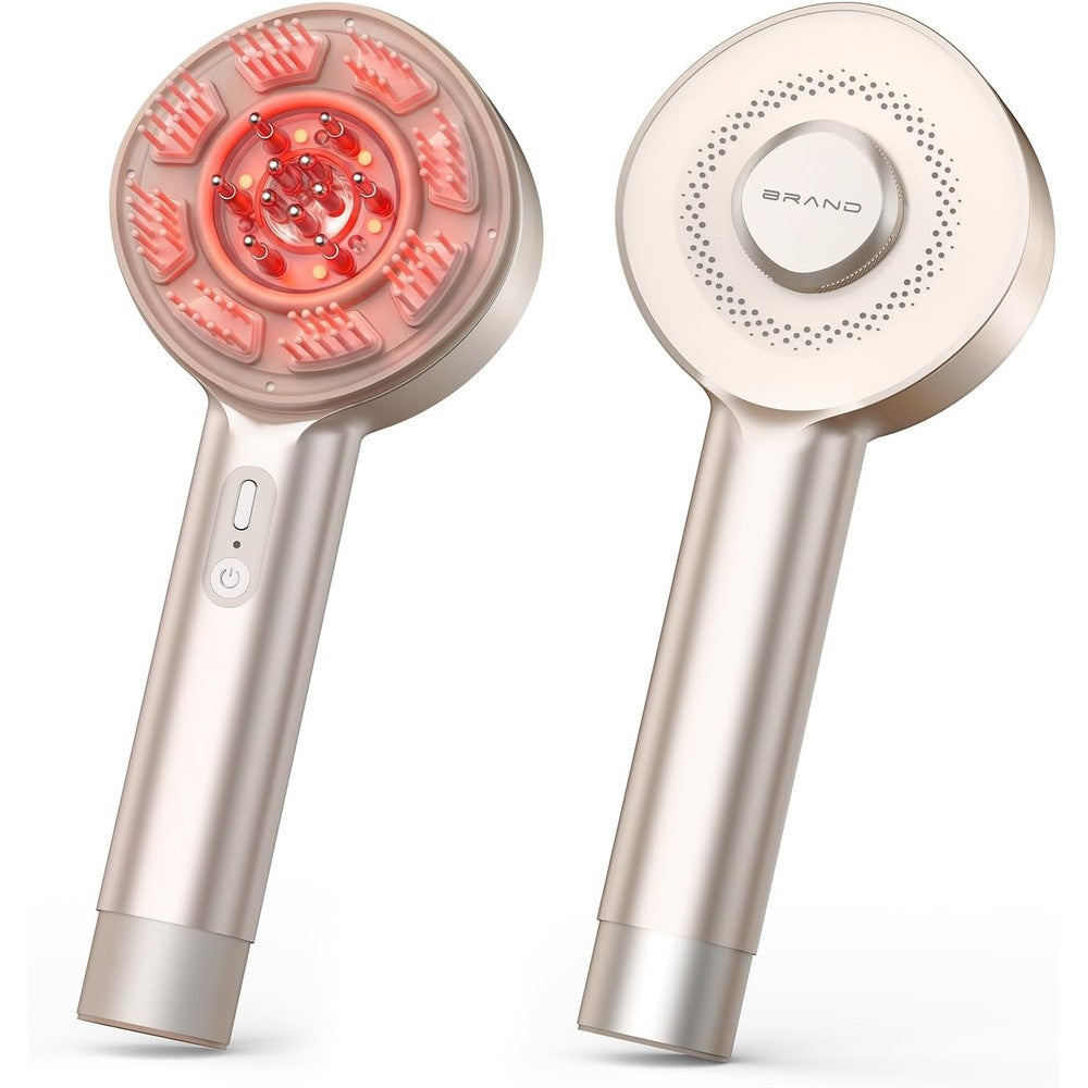 Xengva electric scalp massager front view showcasing the ergonomic handle and massage teeth