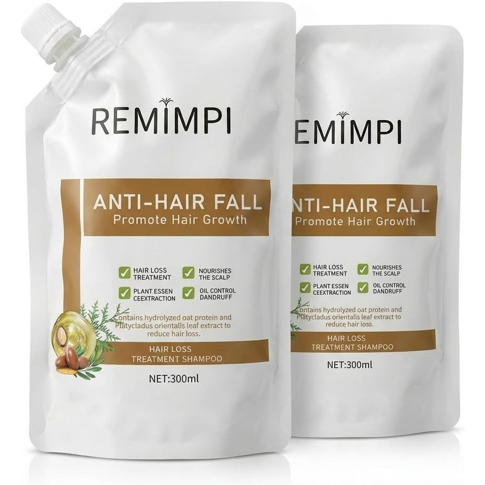 Remimpi Herbal Anti Fall Shampoo front view packaging and label