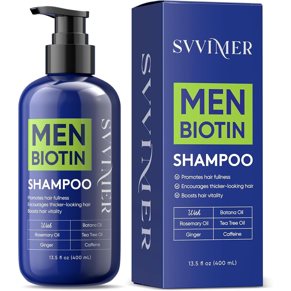 Svvimer hair growth shampoo for men front view bottle