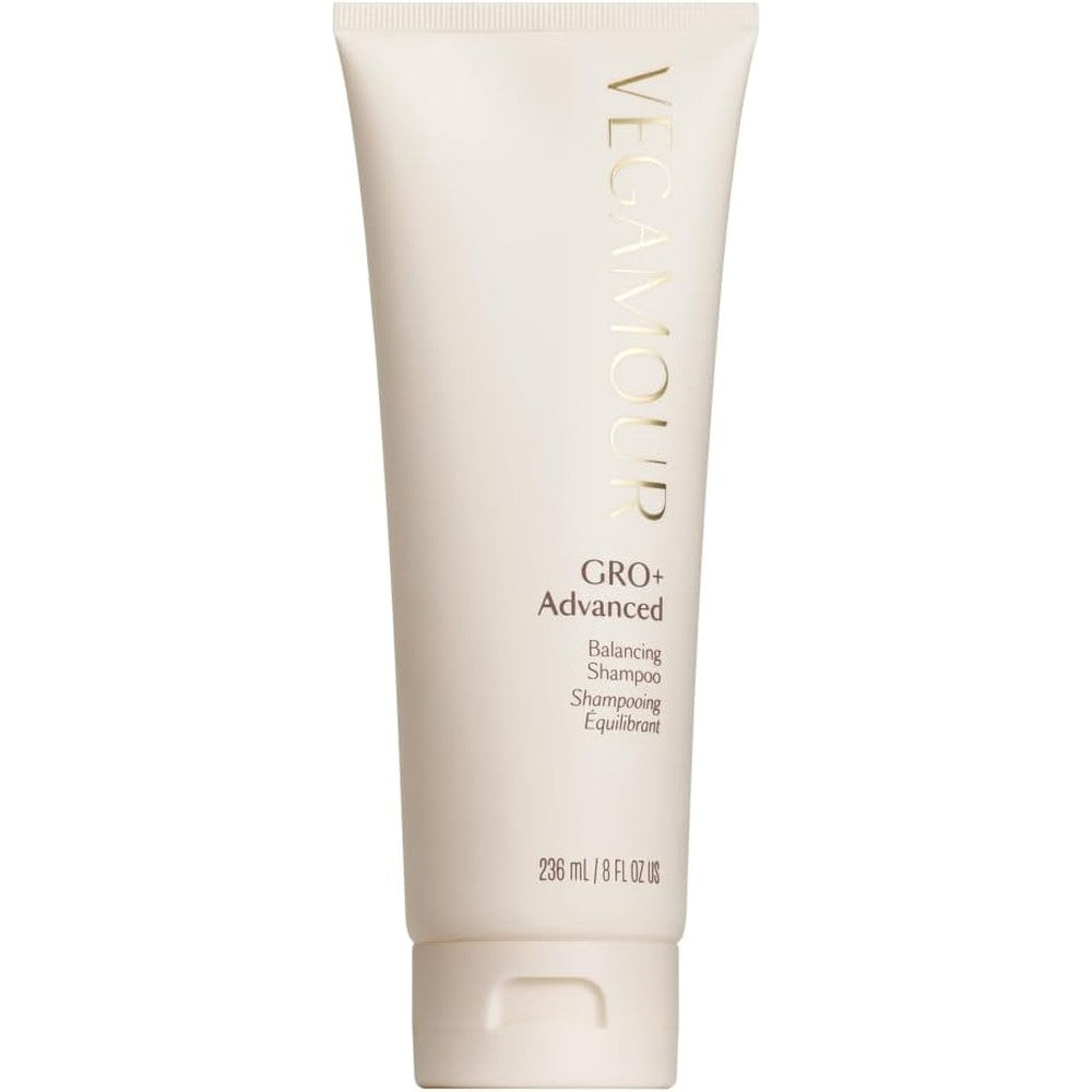 Vegamour GRO+ Advanced Balancing Shampoo front view packaging