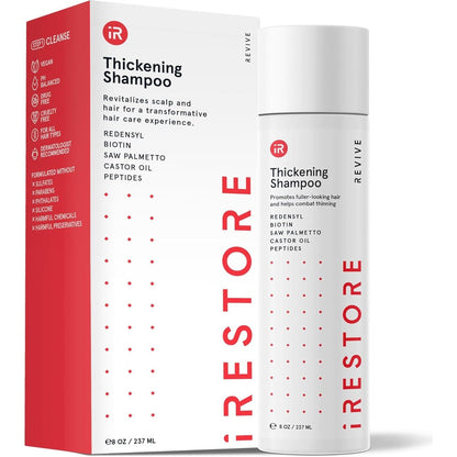 iRestore Anti Hair Loss and Thinning Shampoo front view premium biotin formula