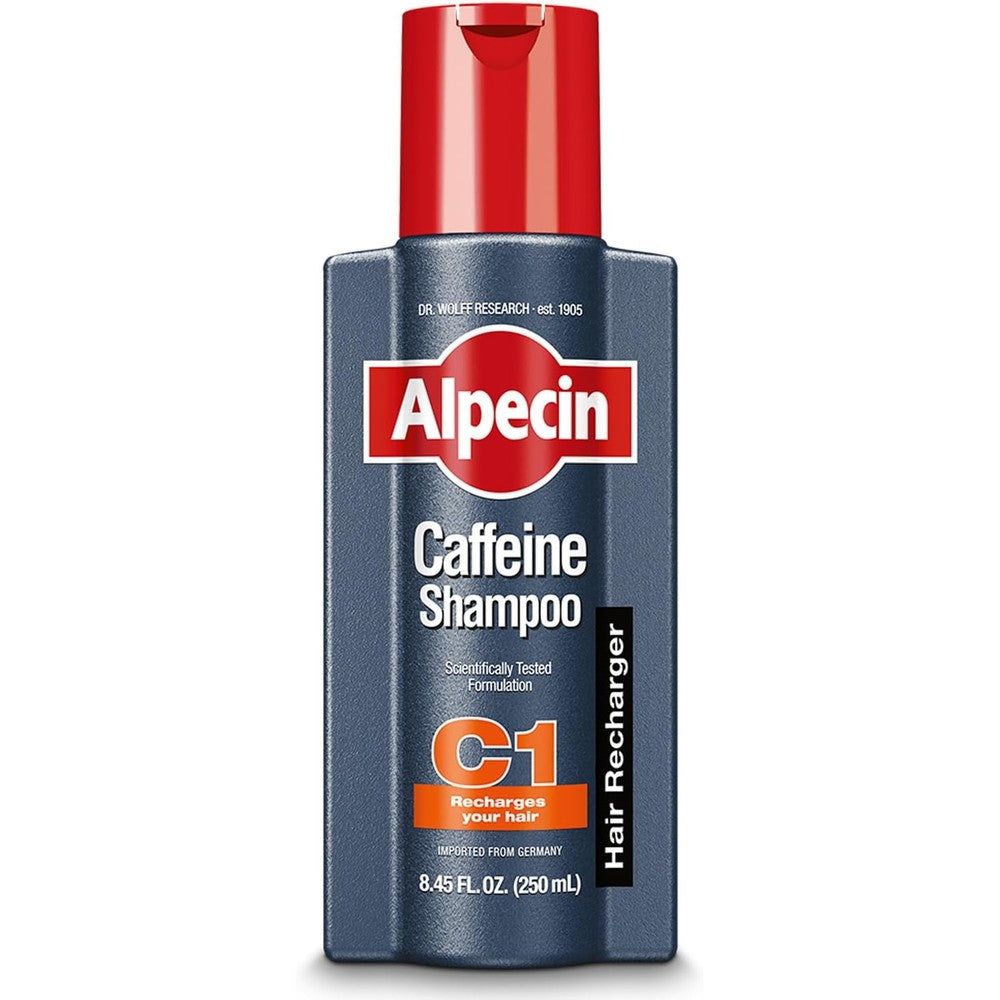 Alpecin C1 Caffeine Shampoo bottle front view packaging design