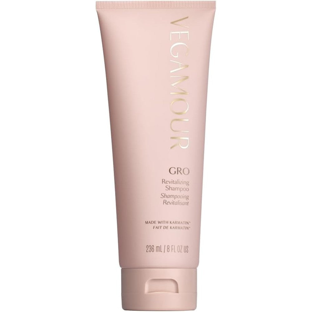 Vegamour Gro Revitalizing Shampoo front view of bottle