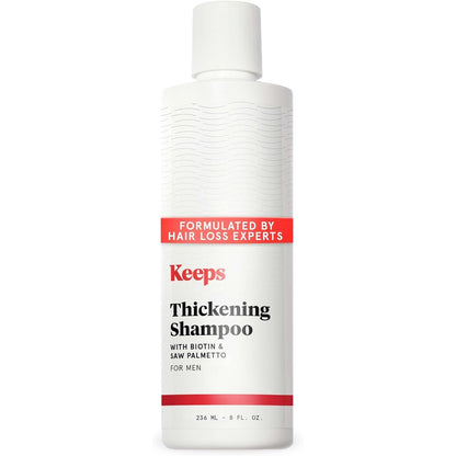 Keeps Men's Hair Loss Shampoo front view bottle for daily anti-thinning care