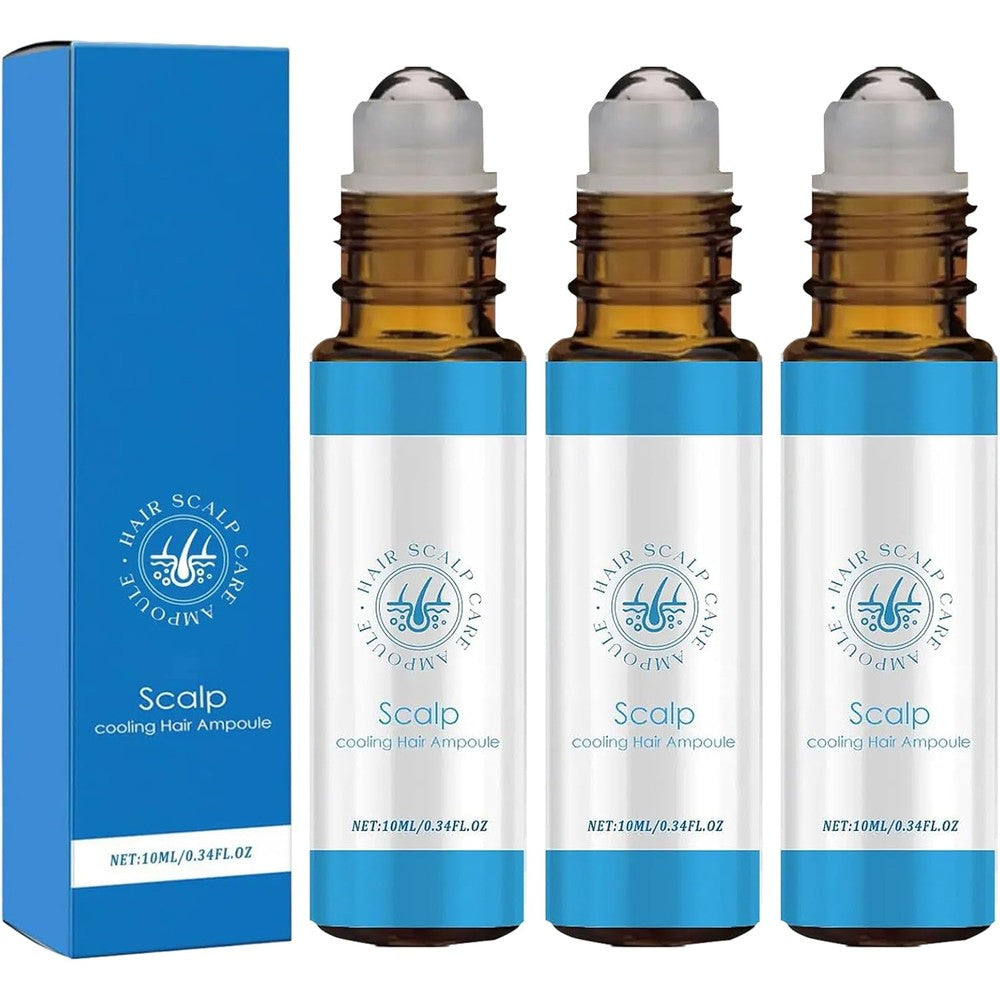 Mnevn advanced hair growth serum roll on front view packaging