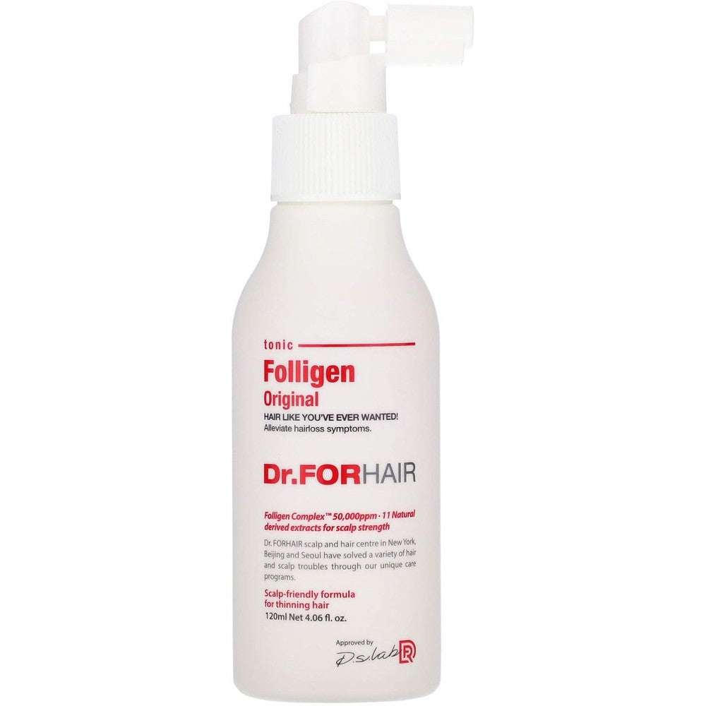 Dr.FORHAIR Folligen Original Scalp Tonic front view bottle for hair thinning treatment