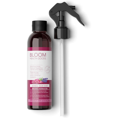 Bloom Health Goods hair growth spray 177 milliliter front view for scalp nourishment.