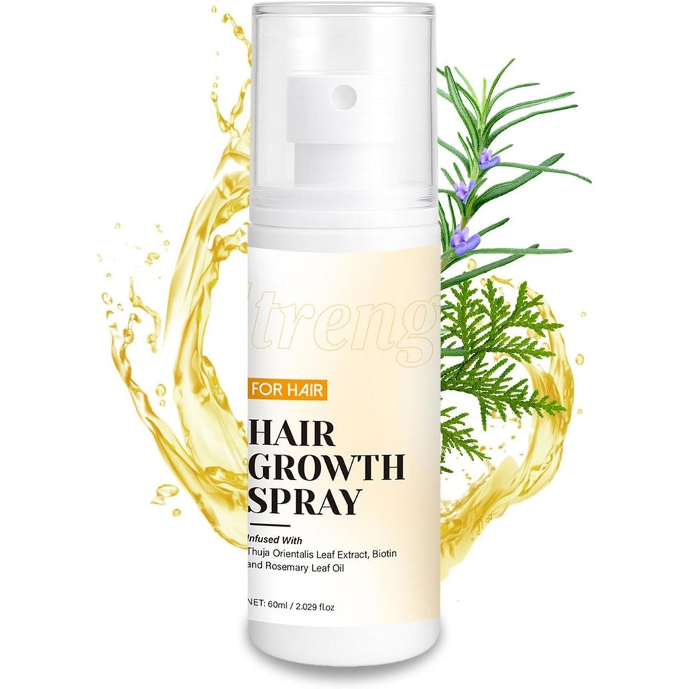 Gawysbm Hair Growth Oil Spray front view bottle showing premium botanical packaging for hair loss control