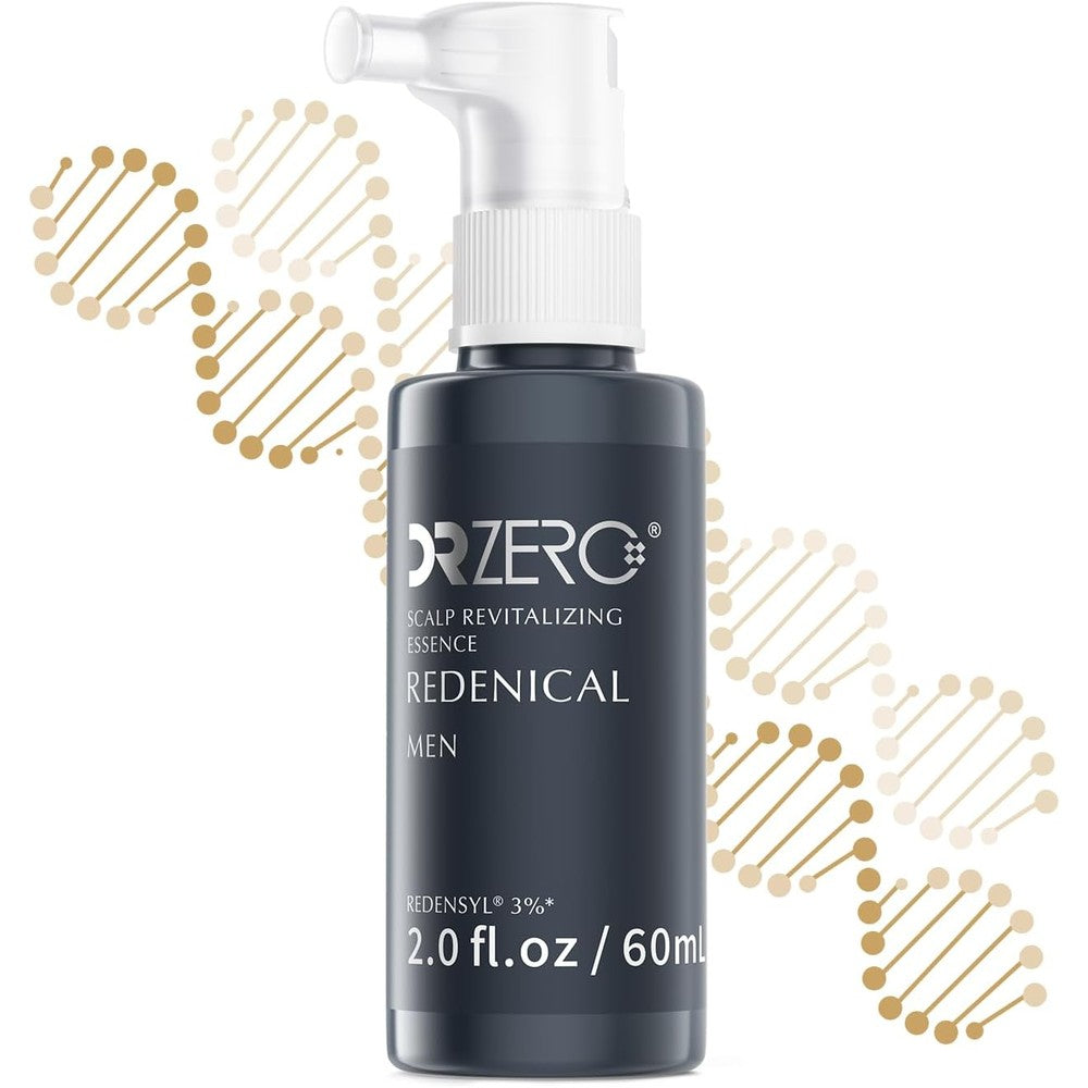 DR ZERO Men Hair Growth Serum 3 Percent Redensyl front view bottle packaging for hair thinning therapy