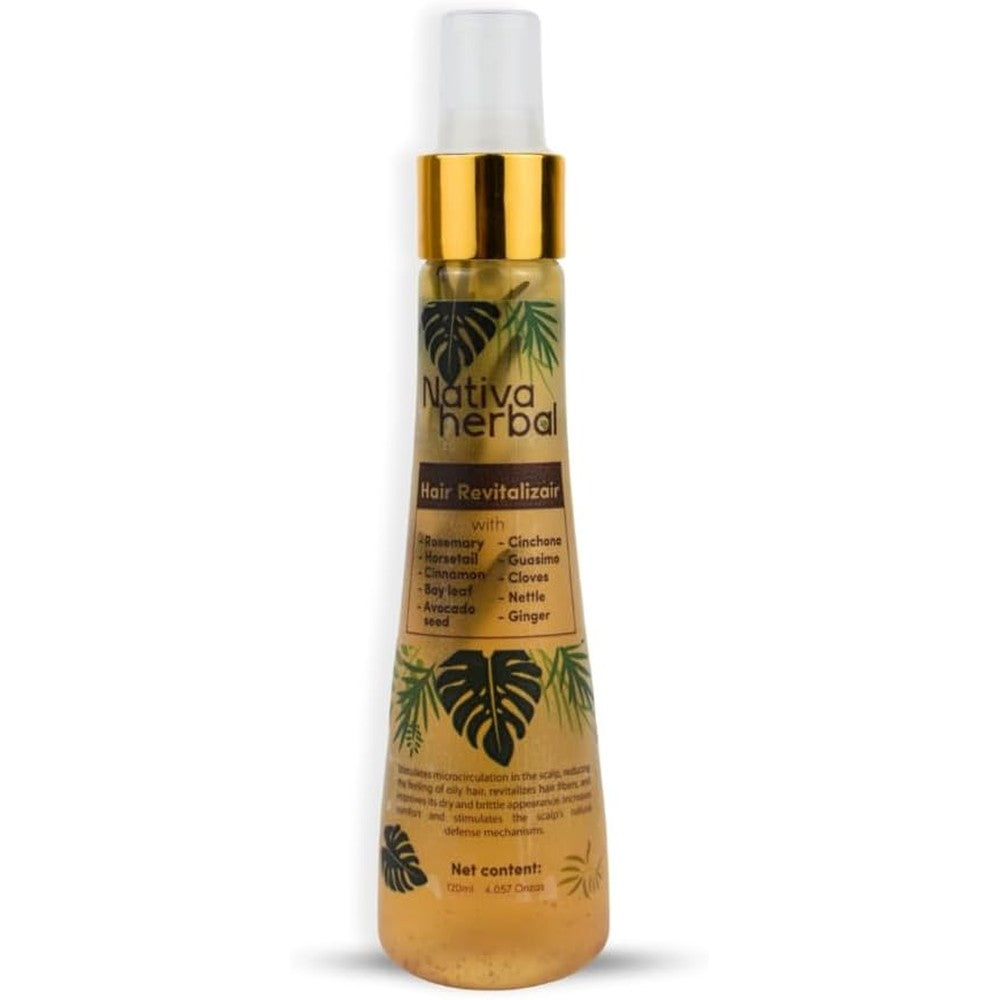 Nativa Herbal Revitalizing Hair Tonic front view bottle