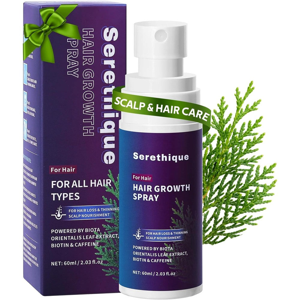 Serethique hair growth serum spray front view bottle