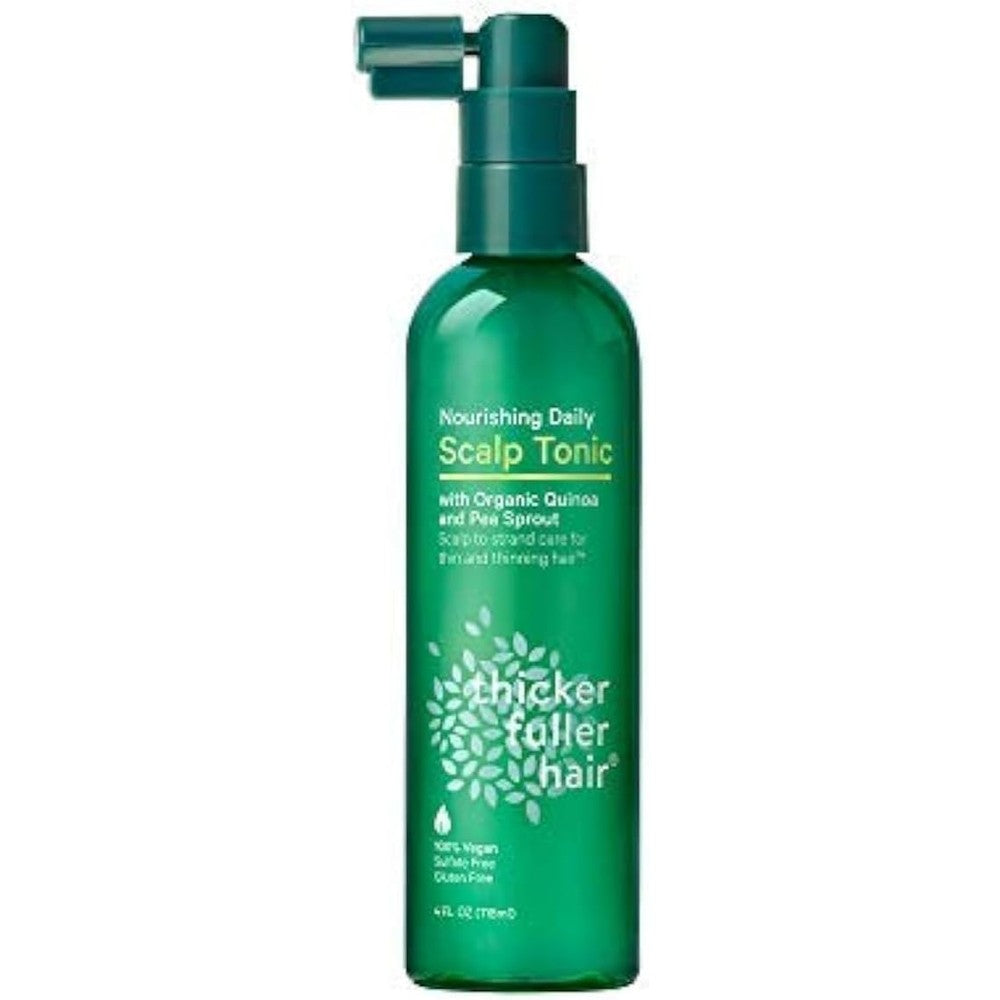 Thicker Fuller Hair Nourishing Daily Scalp Tonic front view bottle for thinning hair treatment