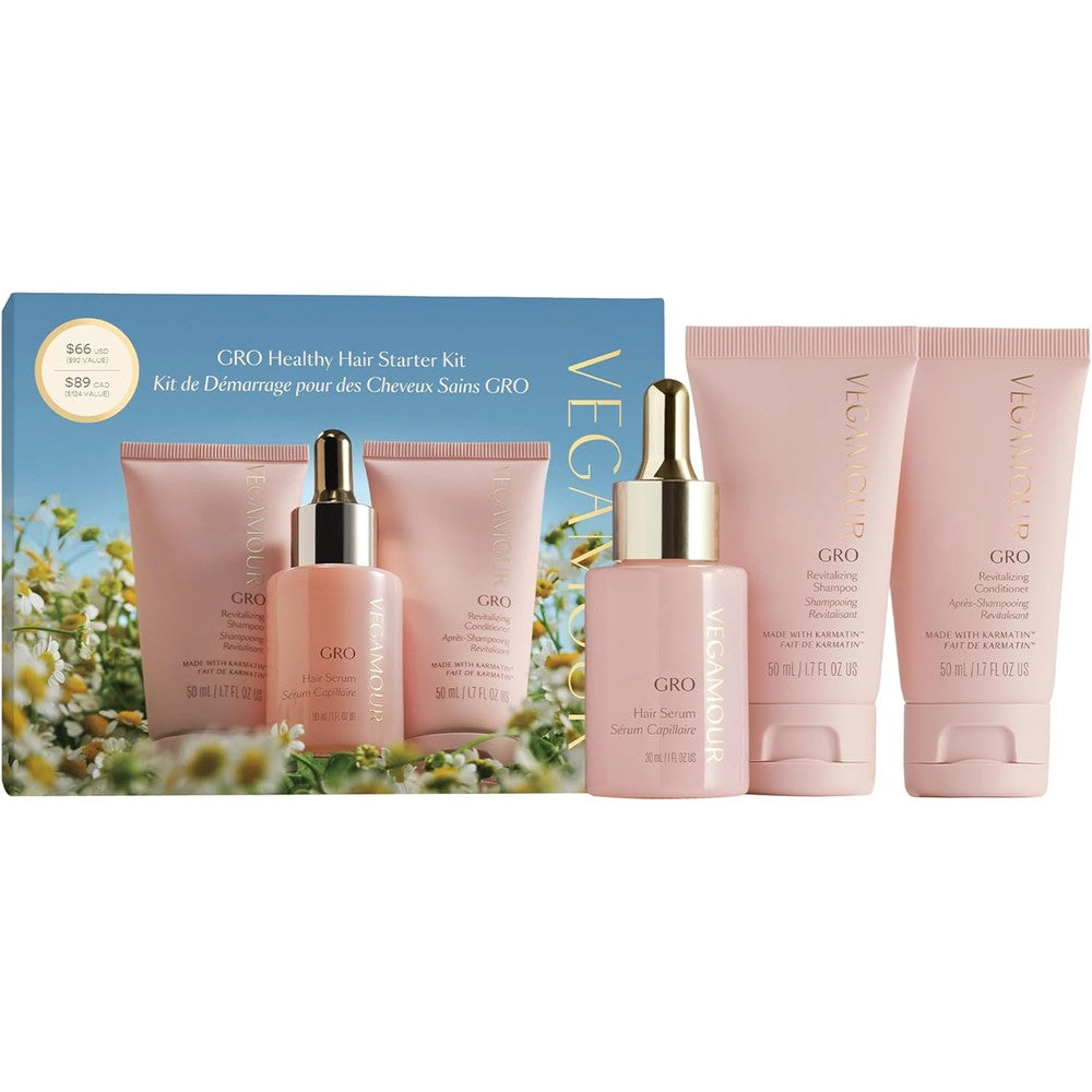 Vegamour GRO Healthy Hair Starter Kit front view packaging