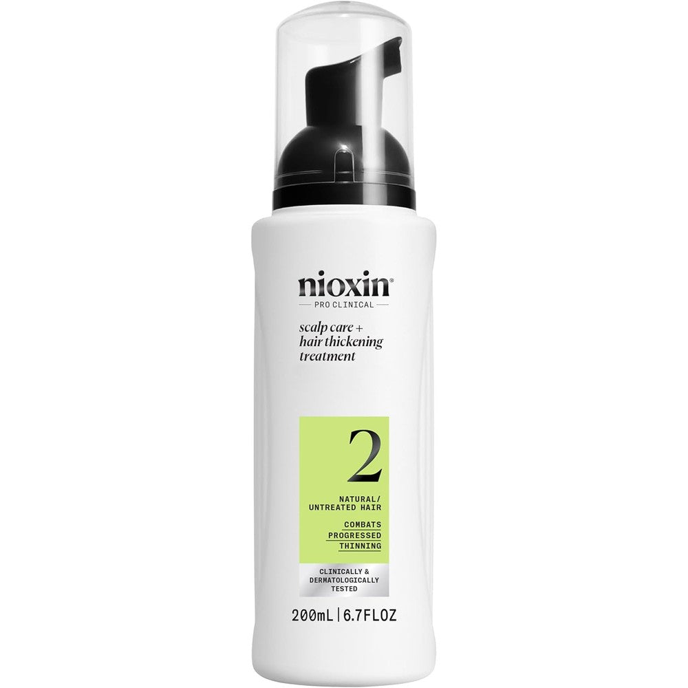 Nioxin System 2 Scalp Care and Hair Thickening Leave In Treatment bottle front view