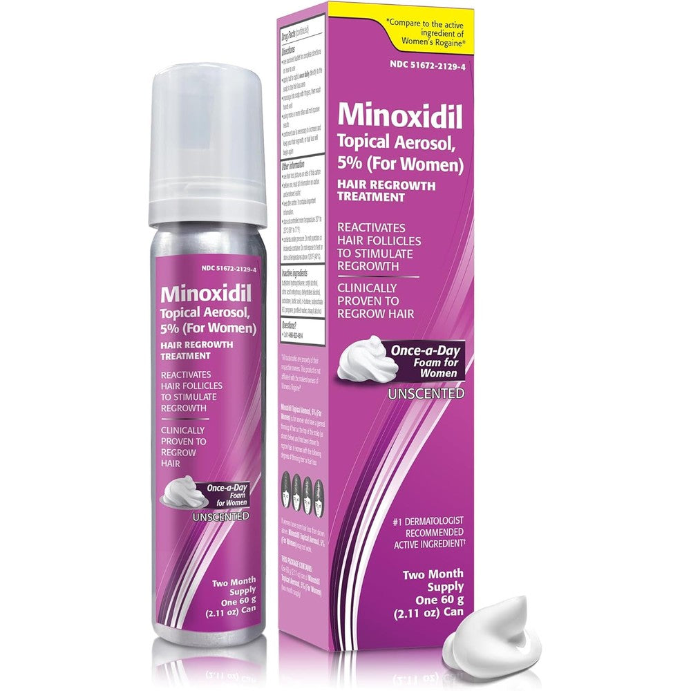 Taro Minoxidil 5 percent foam for women hair thinning treatment front view