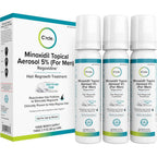 C'rcle Regoxidine minoxidil foam front view with three cans