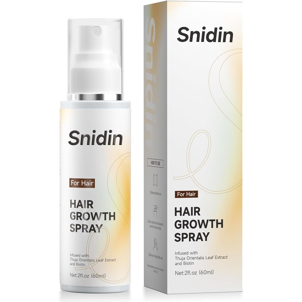 Snidin Hair Growth Spray front view bottle for thinning hair treatment