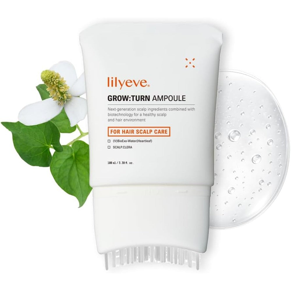 Lilyeve GROWTURN Hair Growth Serum front view showing the 100ml tube packaging.