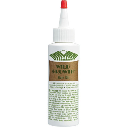 Wild Growth Hair Oil 4 Ounce front view bottle for hair growth