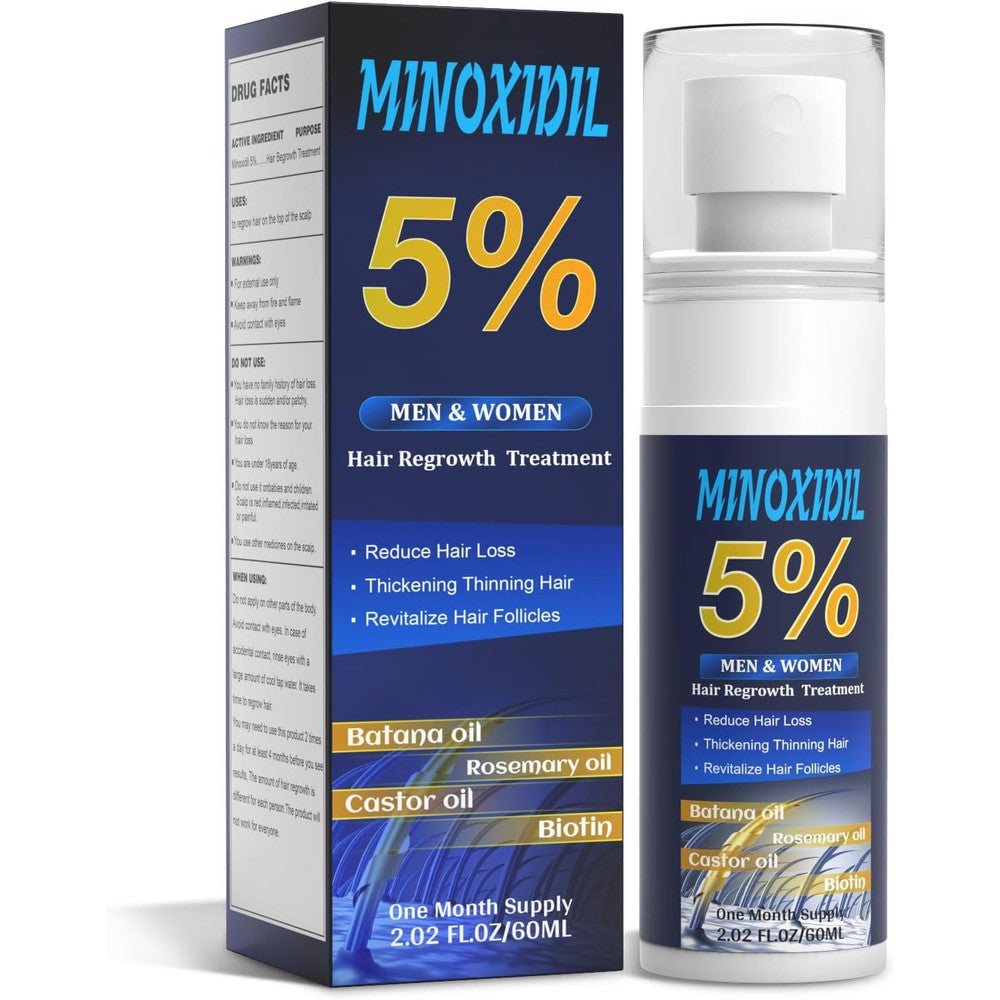 ZYXN 5 percent minoxidil hair growth serum front view bottle