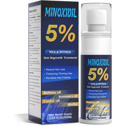 ZYXN 5 percent minoxidil hair growth serum front view bottle