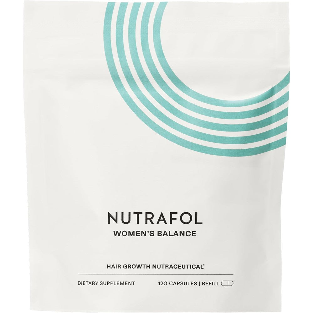 Nutrafol Womens Balance hair growth supplement refill pouch front view