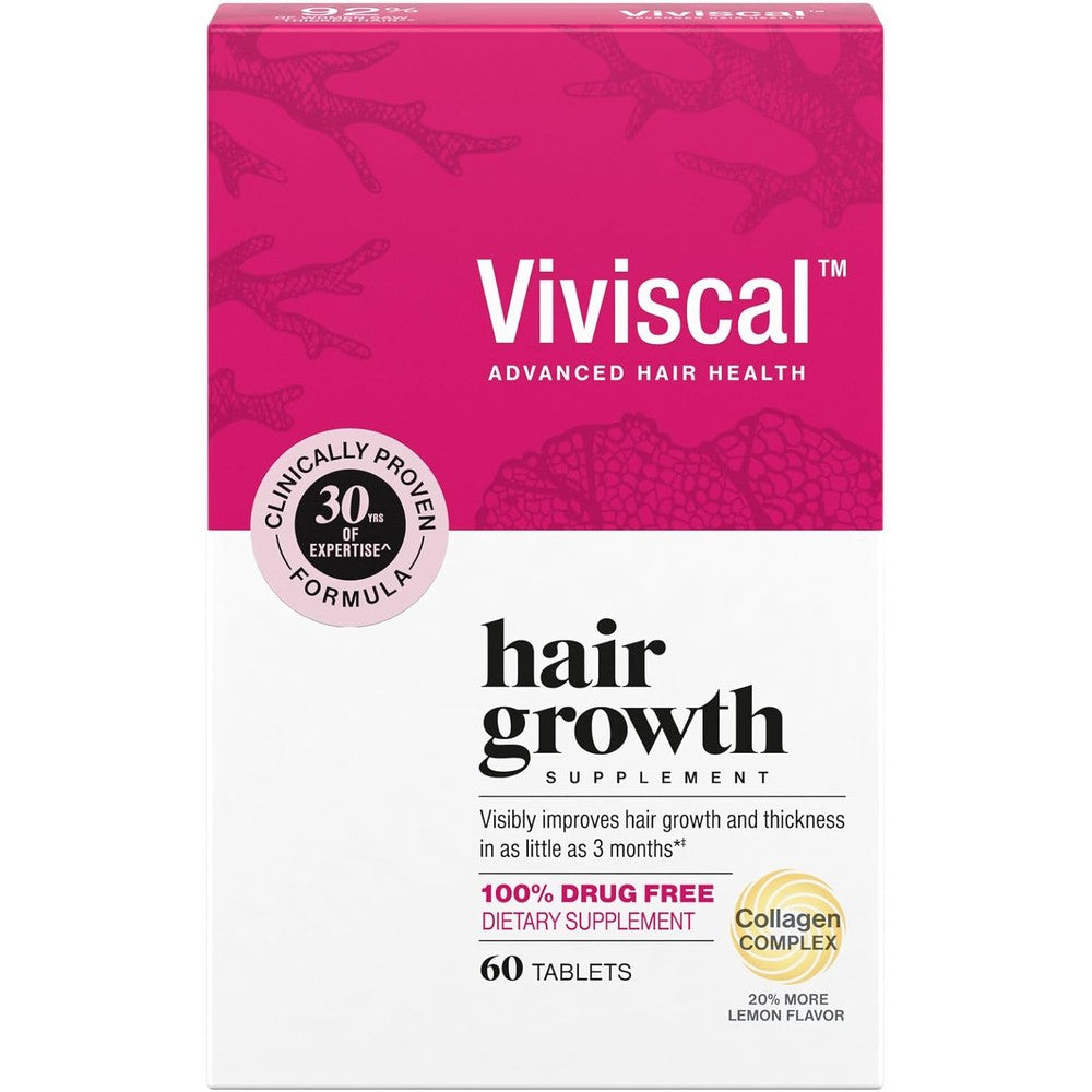 Viviscal Hair Growth Supplements for Women 60 tablets front view box