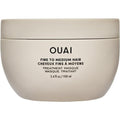 OUAI Fine to Medium Hair Treatment Masque front view of the minimalist jar packaging