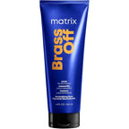 Matrix Total Results Brass Off Blue Hair Mask front view showing the vibrant blue tube design