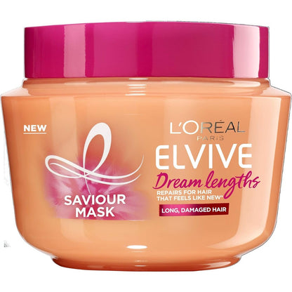 L'Oreal Paris Elvive Dream Lengths Hair Mask front view 300ml jar
